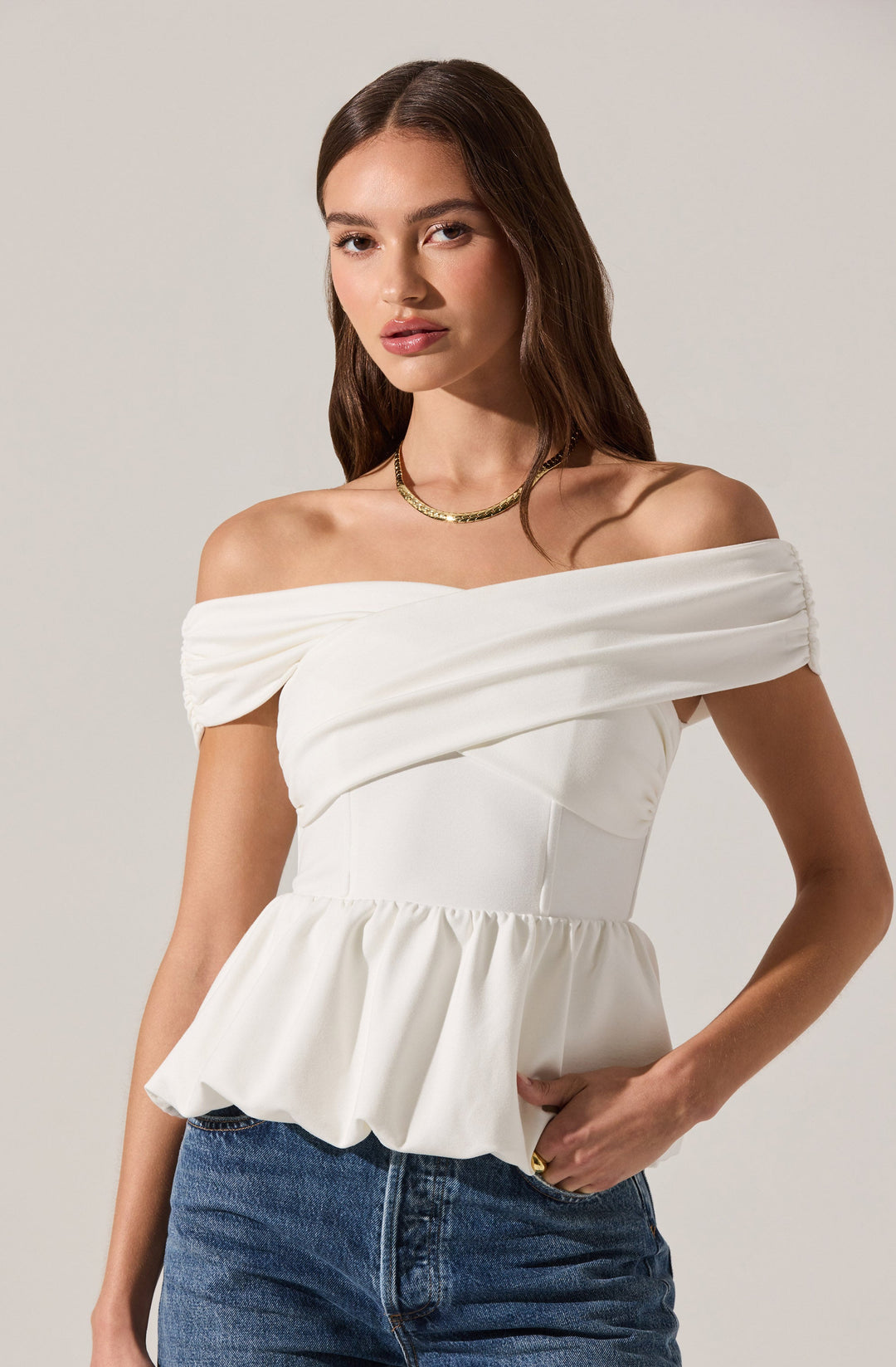 TENNILLE PEPLUM TOP