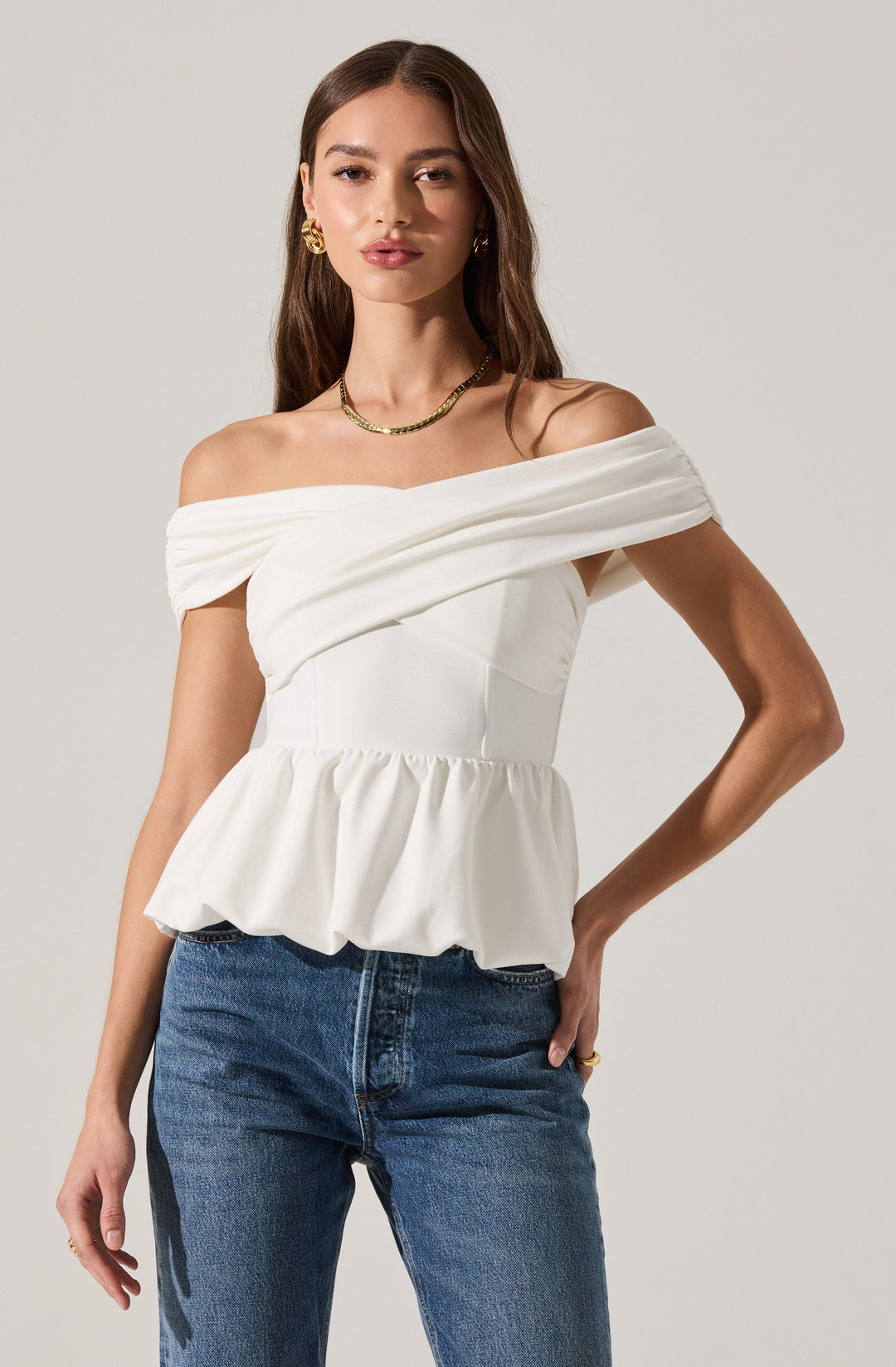 TENNILLE PEPLUM TOP