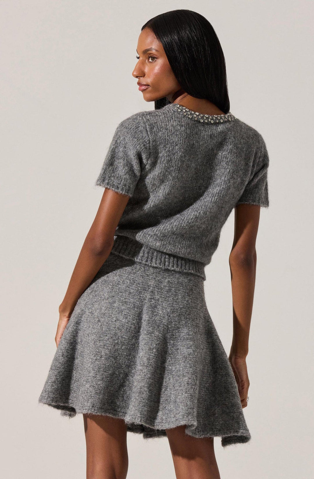 MALVIE EMBELLISHED CREWNECK SWEATER