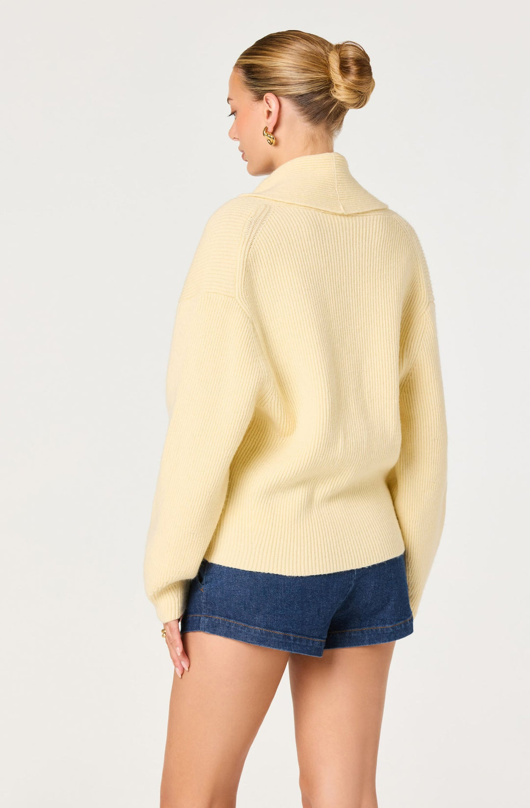 AYLEEN RIBBED WRAP CARDIGAN