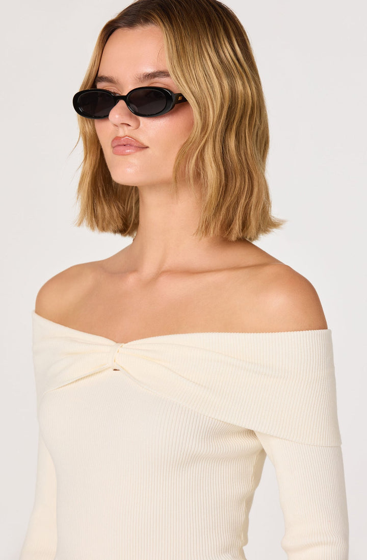 TIARRA PEPLUM SWEATER