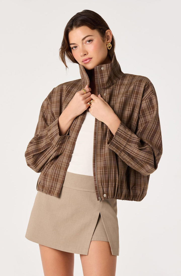 COOPER FUNNEL-COLLAR BOMBER JACKET