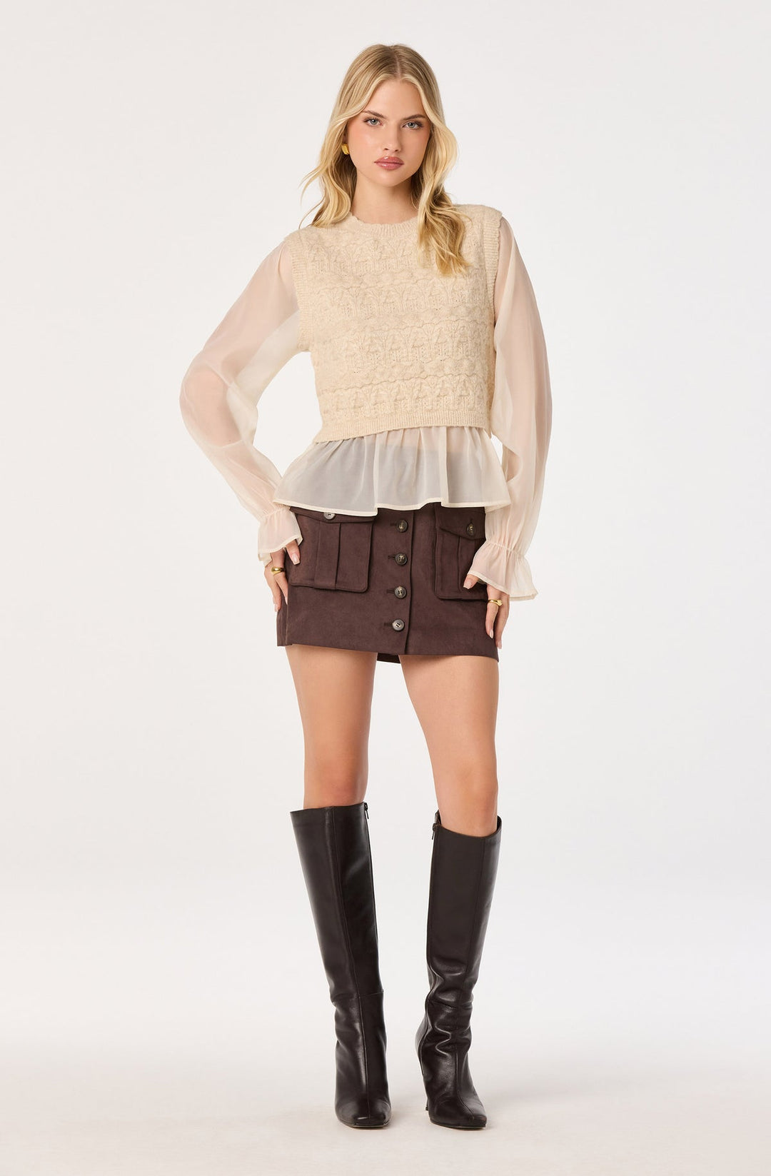 RUBY MIXED MEDIA SWEATER