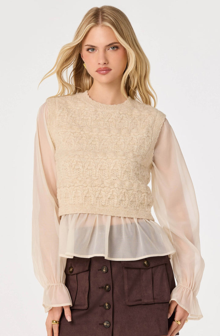 RUBY MIXED MEDIA SWEATER