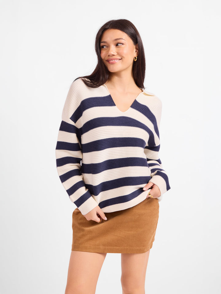 MANUSCRIPT STRIPE SWEATER