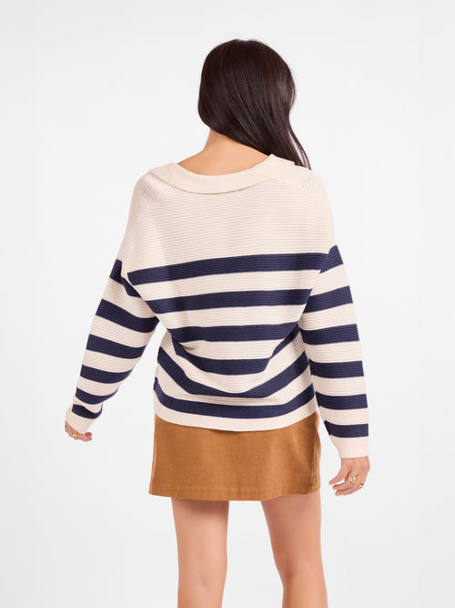 MANUSCRIPT STRIPE SWEATER