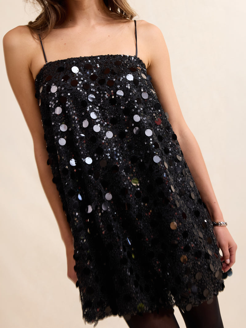 SEQUIN DREAMS BUBBLE MINI DRESS