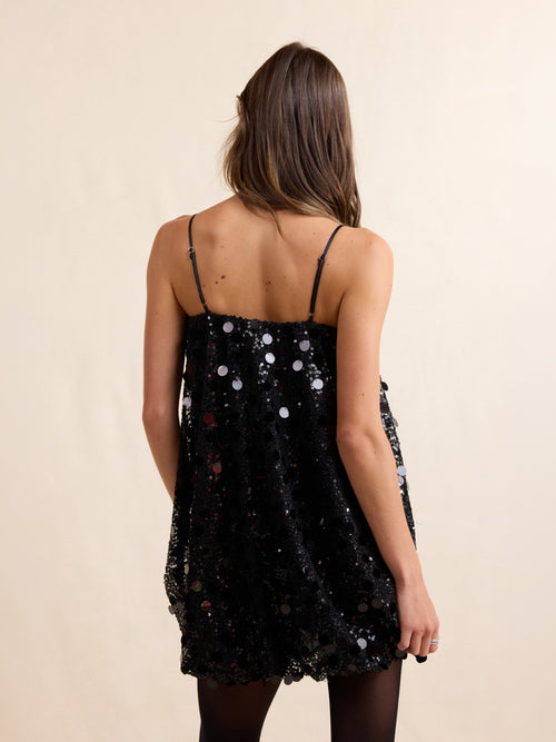 SEQUIN DREAMS BUBBLE MINI DRESS