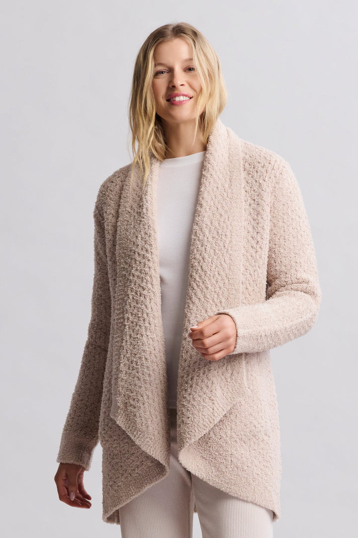COZYCHIC HONEYCOMB SHAWL CARDI