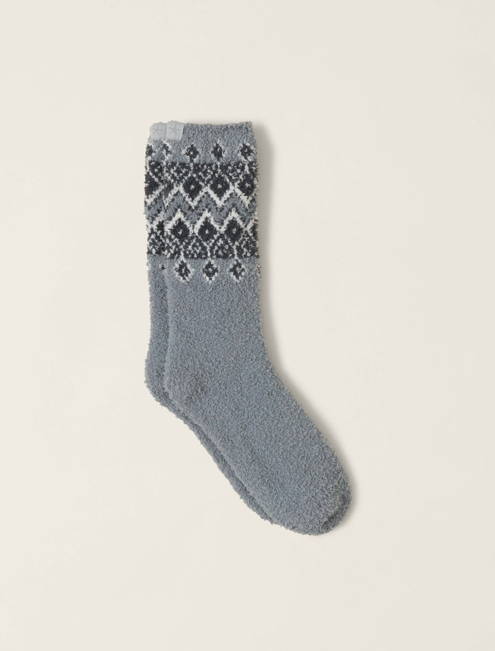 COZYCHIC FAIR ISLE SOCKS