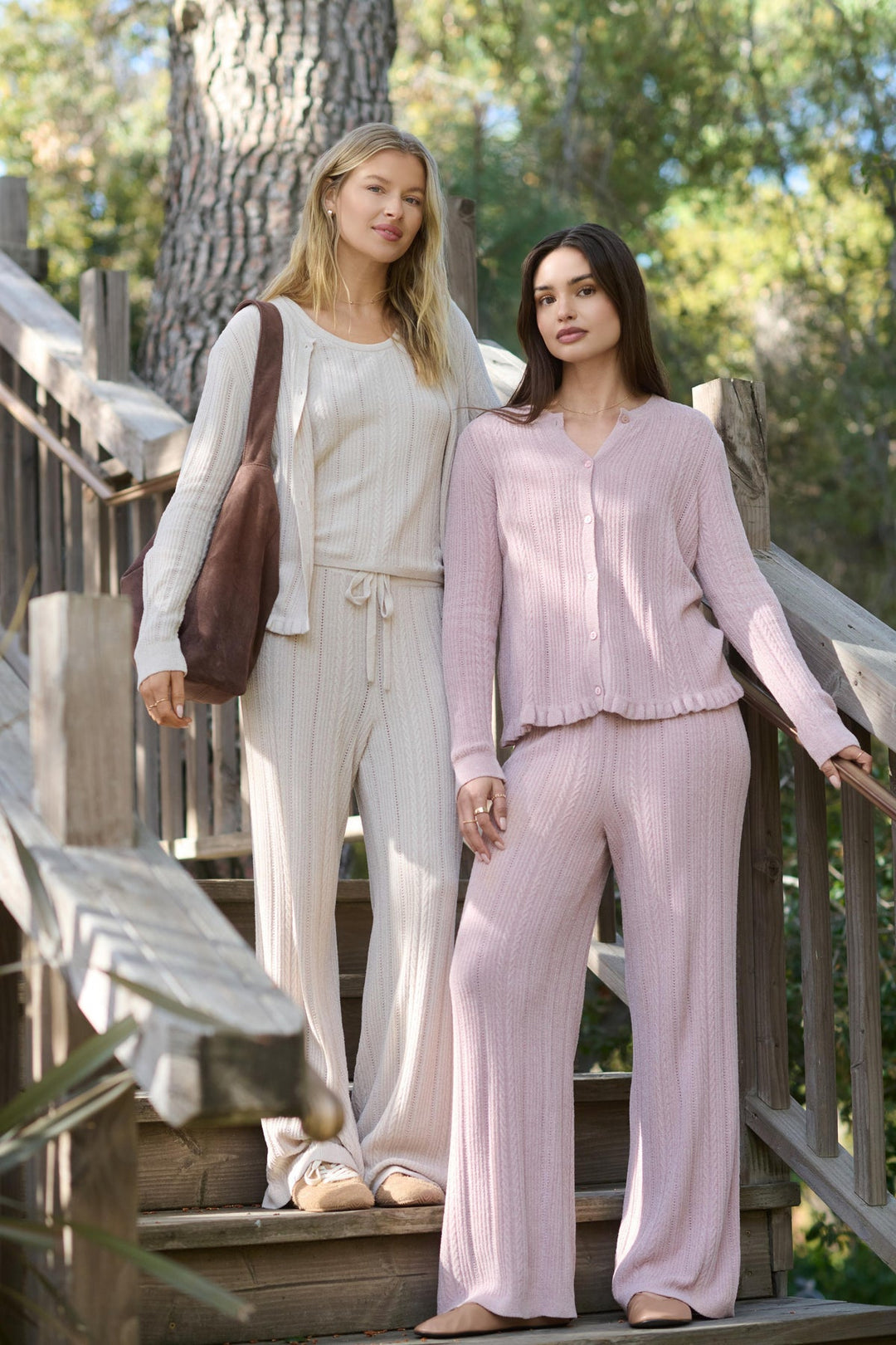 CCUL CABLE KNIT ANKLE PANT