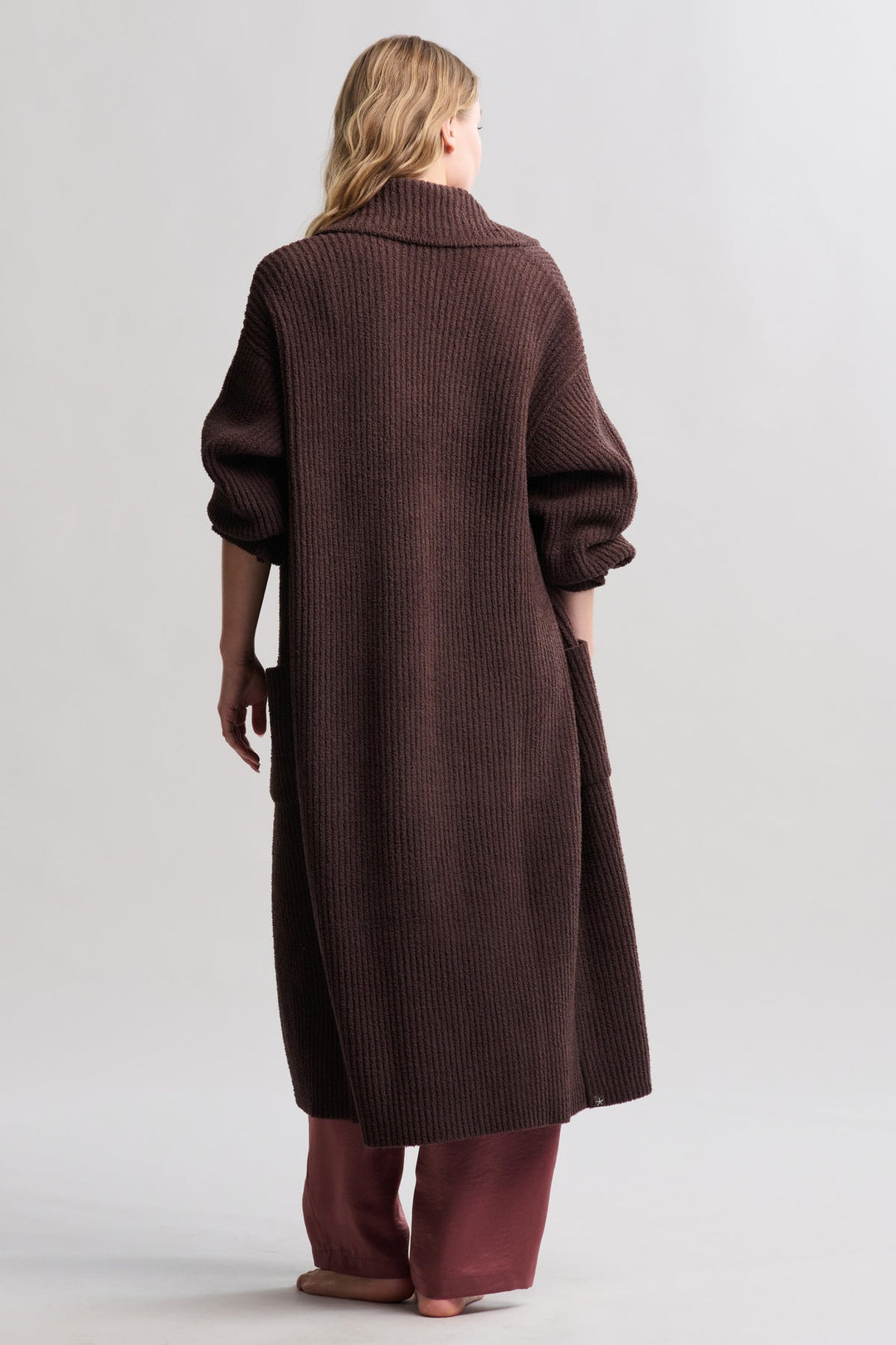 COZYCHIC COTTON RIB LONG COAT