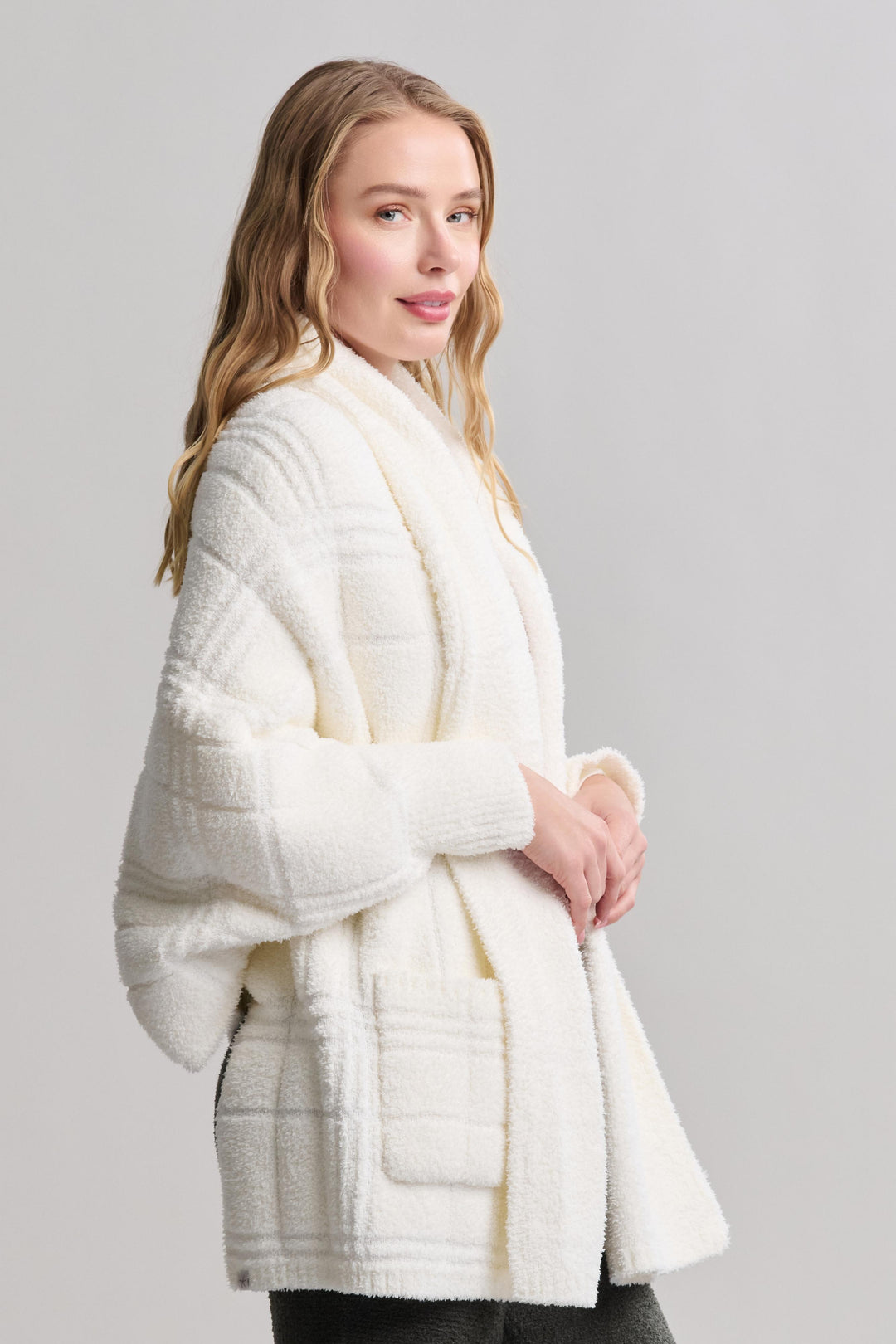 COZYCHIC TONAL PLAID BLANKET WRAP