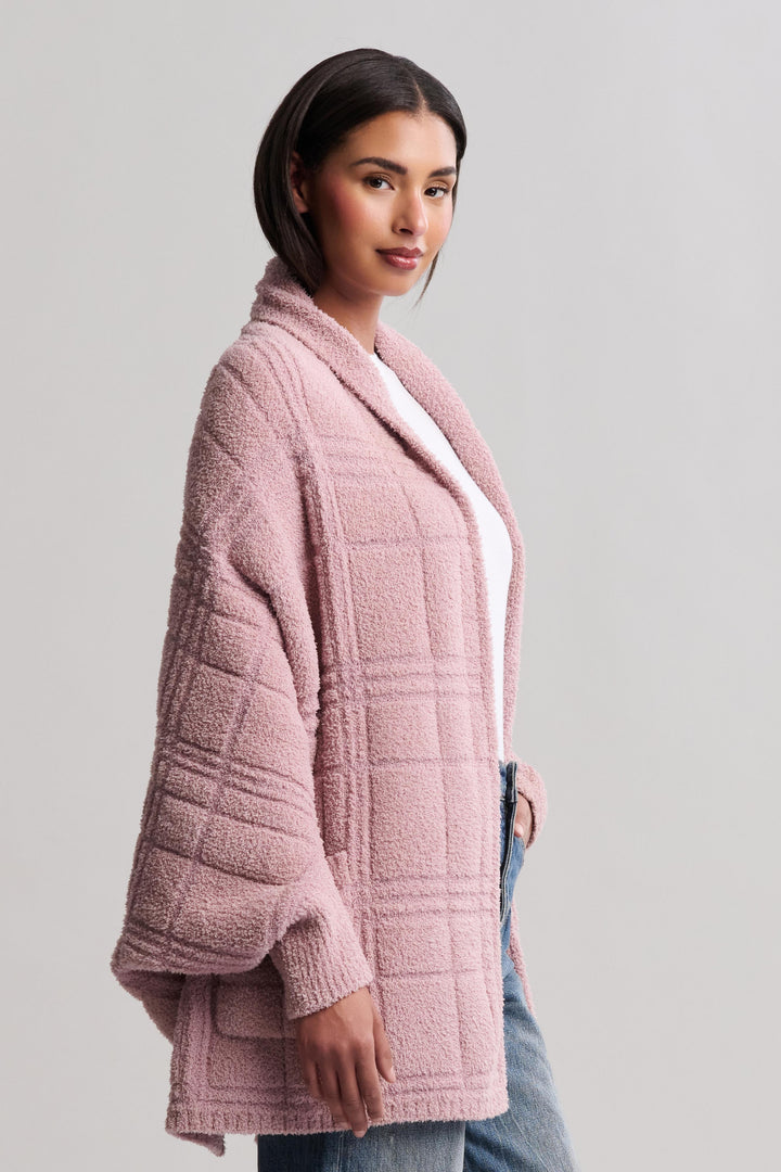 COZYCHIC TONAL PLAID BLANKET WRAP