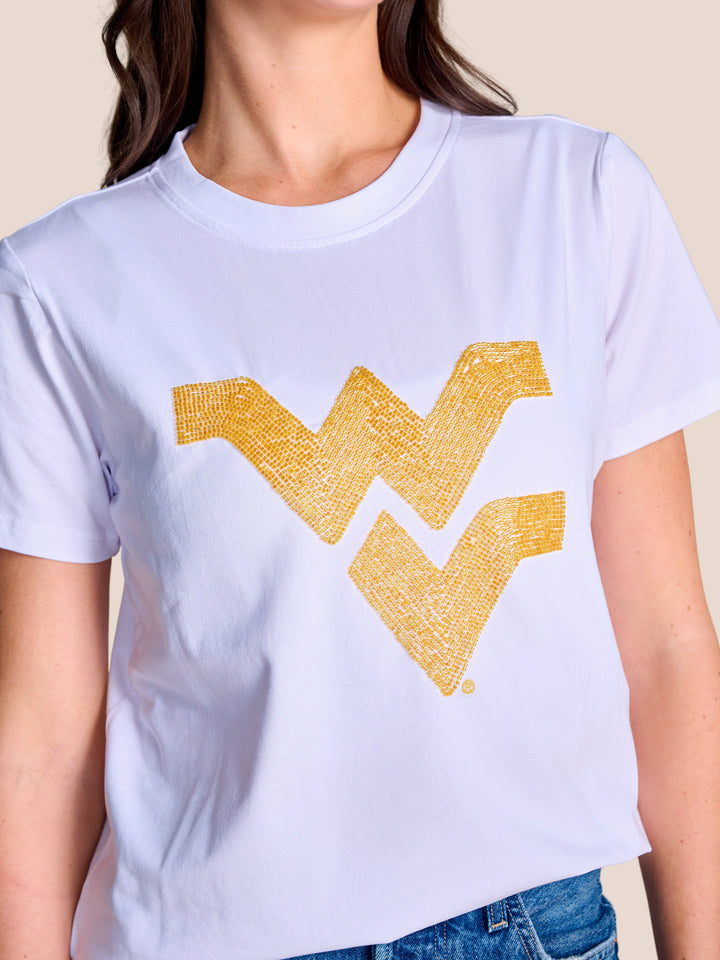 WV MASCOT BEADED TEE