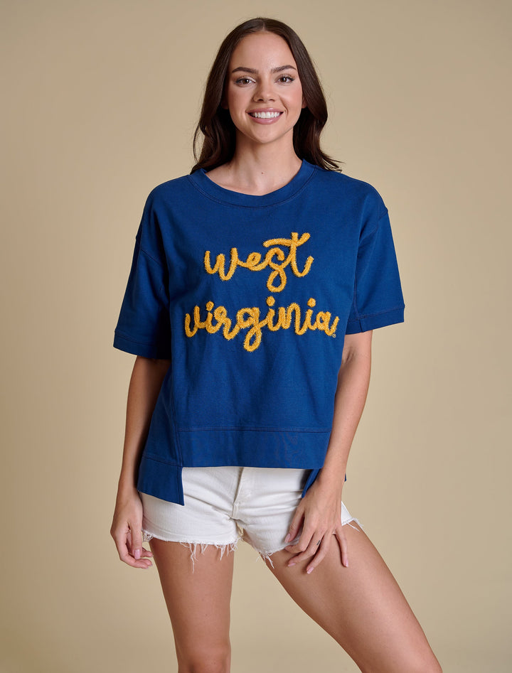 WV GLITTER SCRIPT BOXY TEE