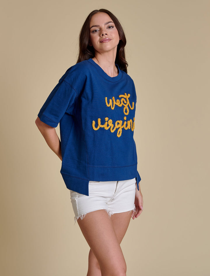 WV GLITTER SCRIPT BOXY TEE