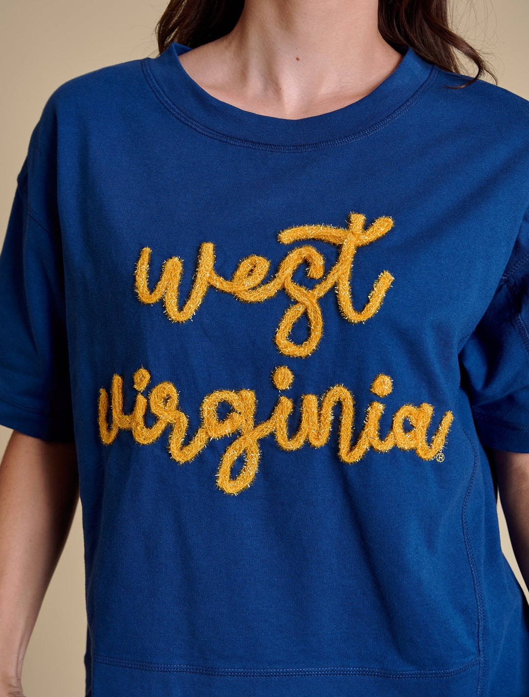 WV GLITTER SCRIPT BOXY TEE