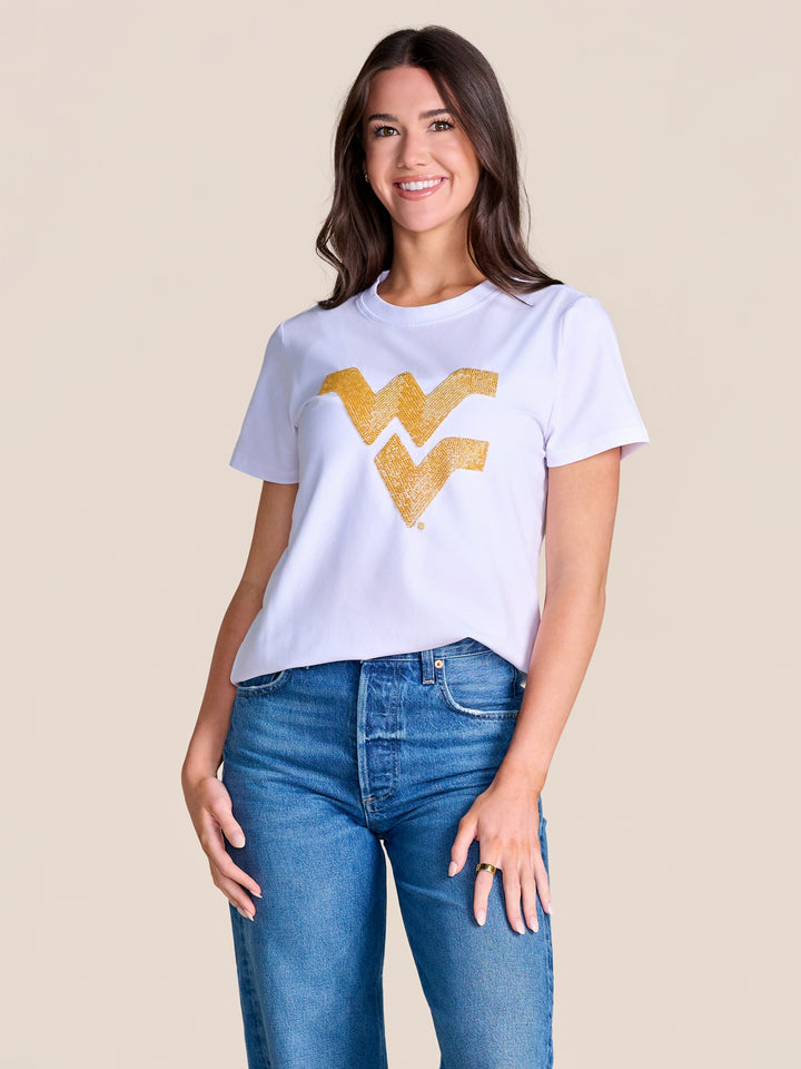 WV MASCOT BEADED TEE
