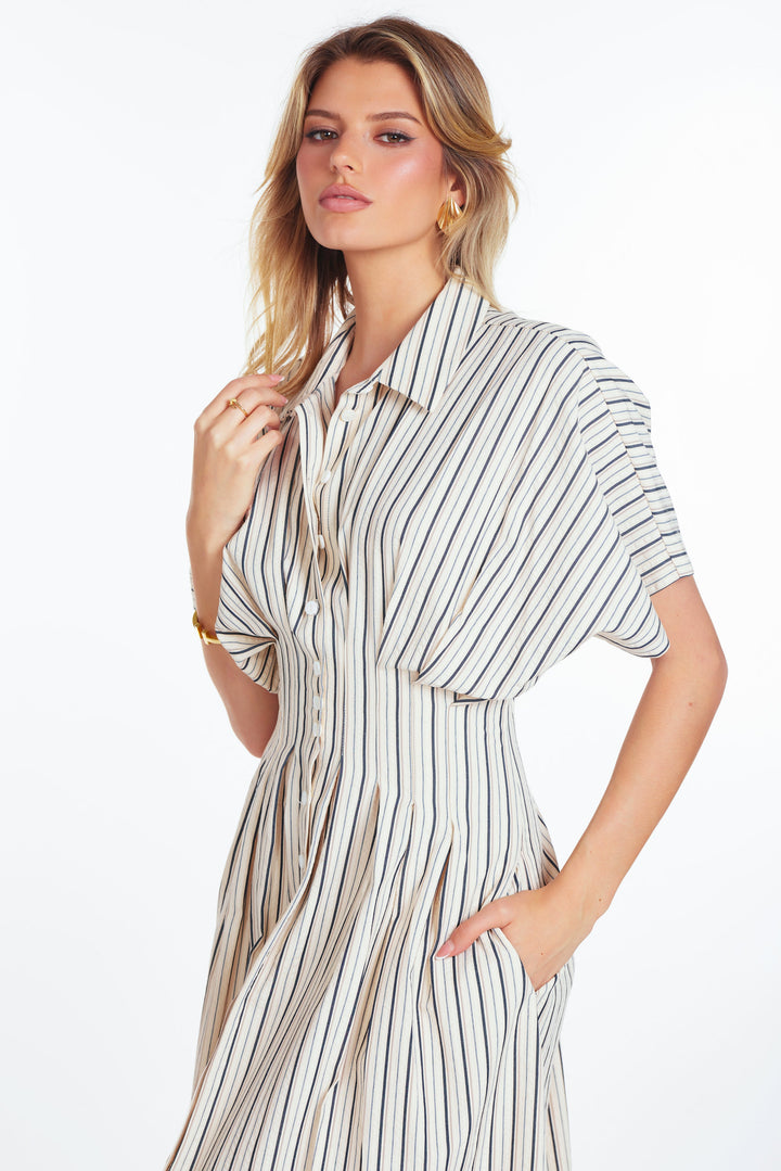 MAUDE WAIST SHIRTDRESS