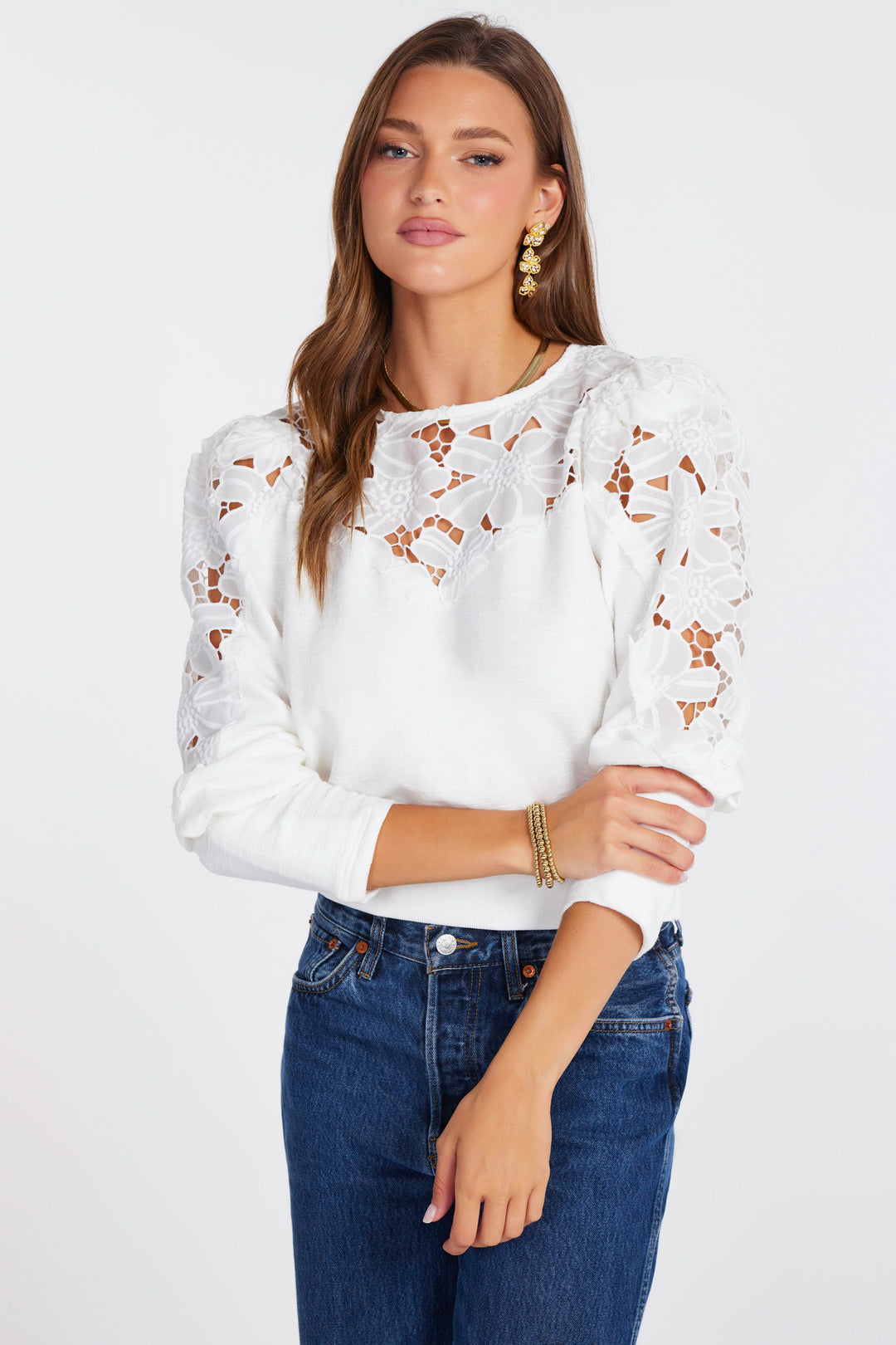 FLORA TEXTURE PULLOVER