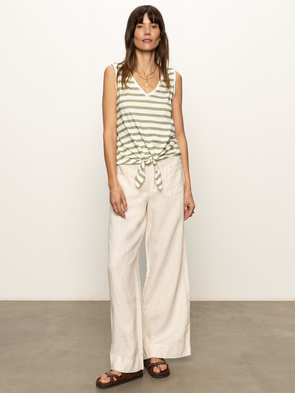 V-NECK TIE TANK
