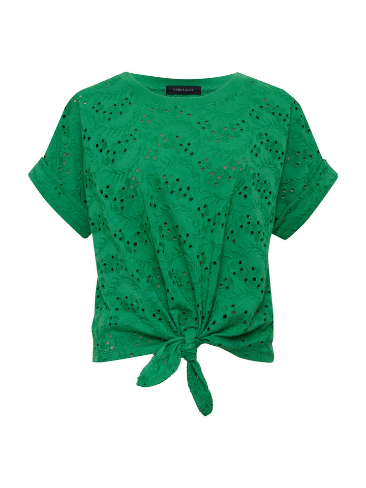 ALL DAY EYELET TEE
