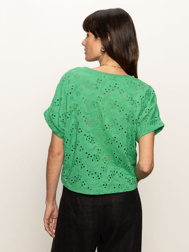 ALL DAY EYELET TEE