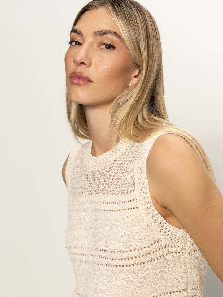 WAVES OF SUMMER SHELL SWEATER