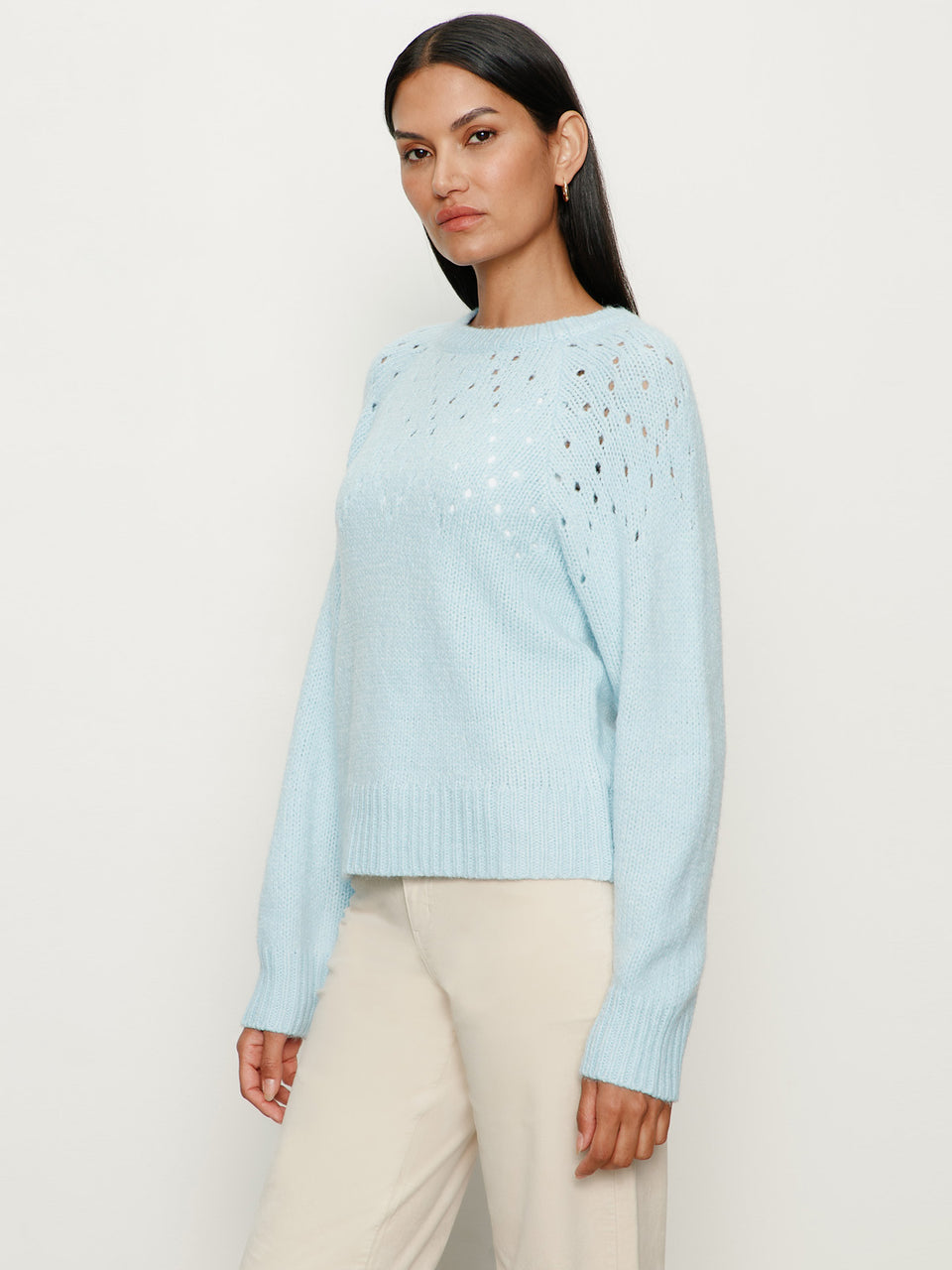 FEMME OPENWORK SWEATER