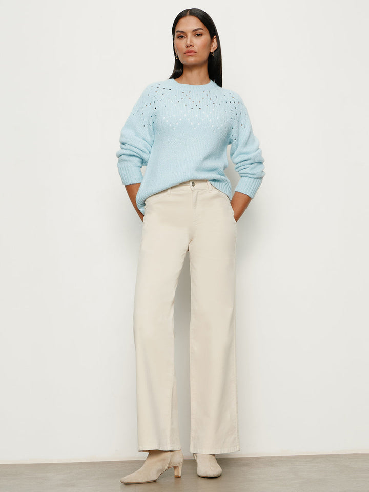 FEMME OPENWORK SWEATER