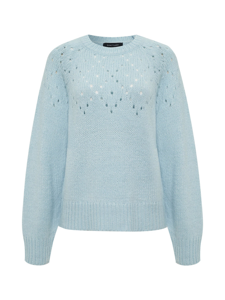 FEMME OPENWORK SWEATER