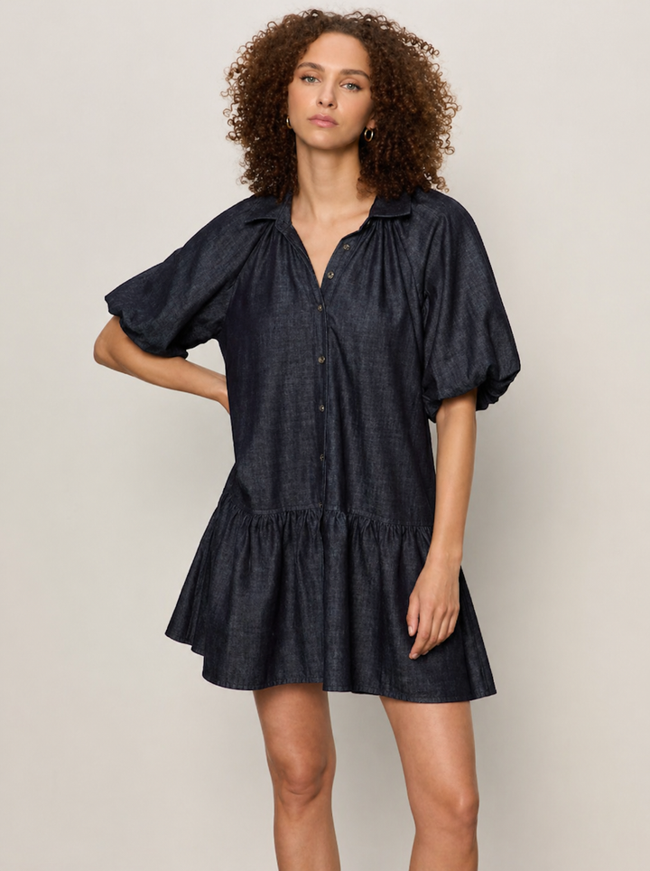 ALWAYS ENOUGH DENIM DRESS