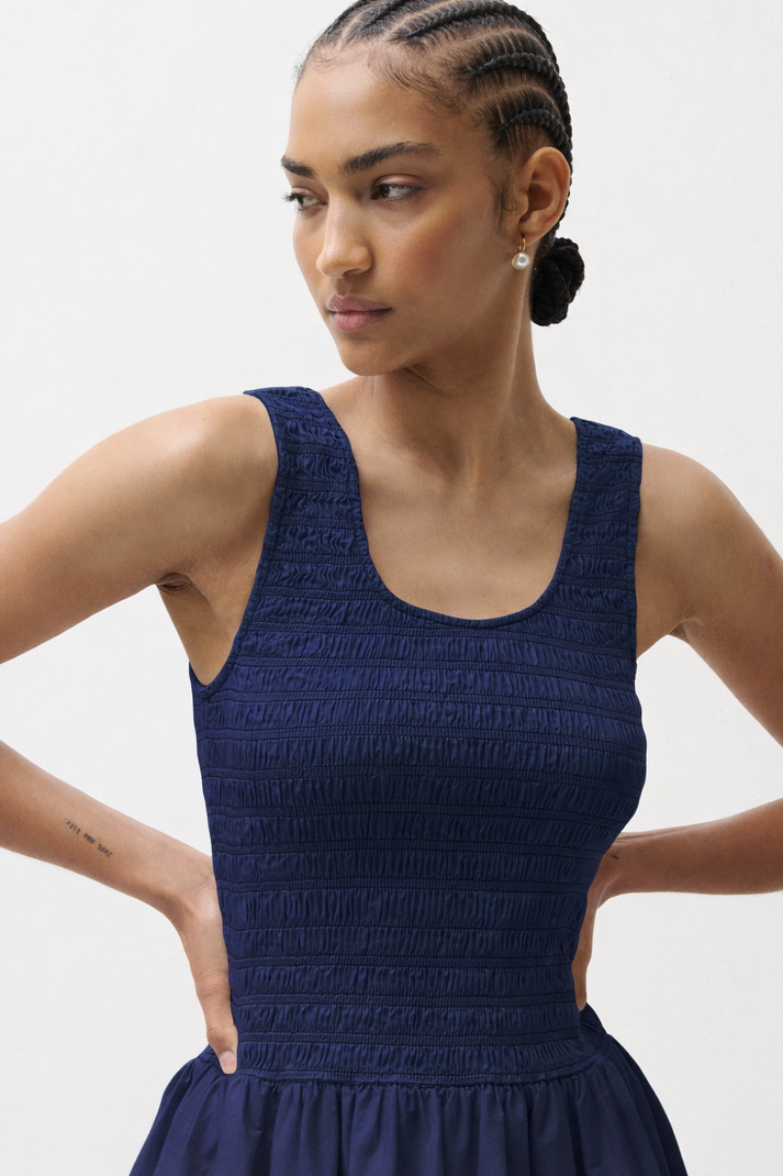 ILONA BUBBLE HEM DRESS