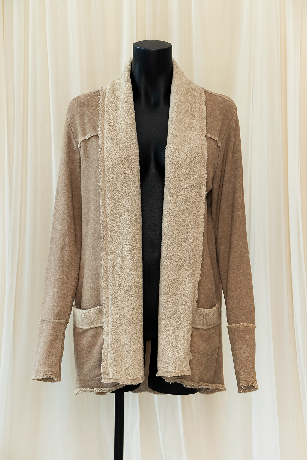 SLOUCHY SHERPA CARDIGAN