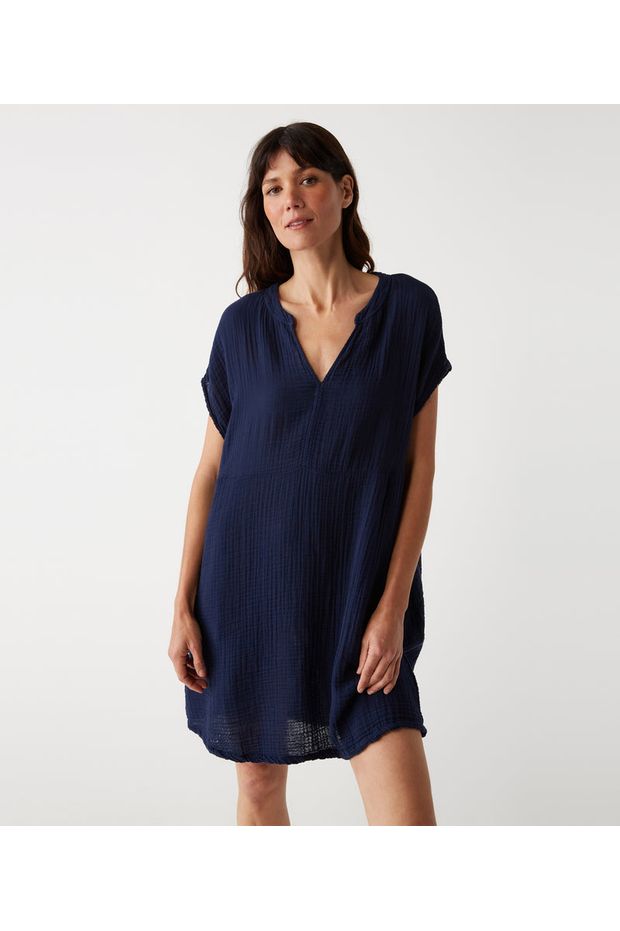 MIRA SPLIT NECK DRESS