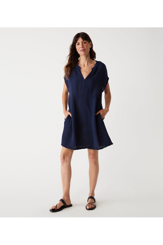 MIRA SPLIT NECK DRESS