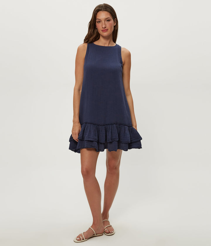 DHALIAH RUFFLE MINI DRESS