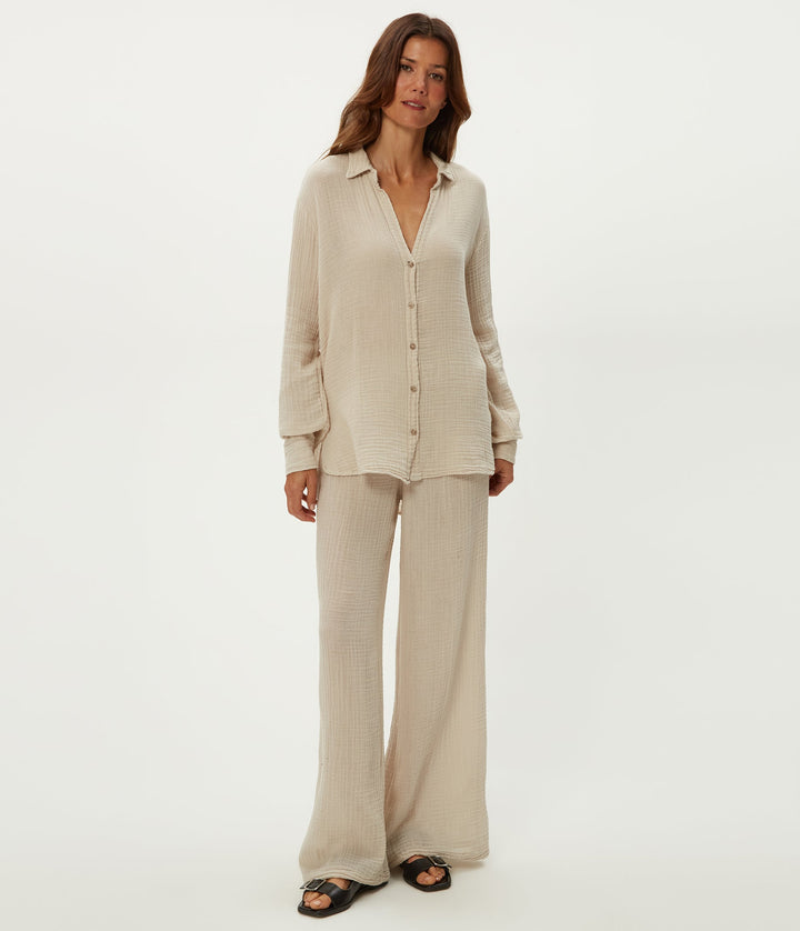 LEO GAUZE BUTTON DOWN SHIRT