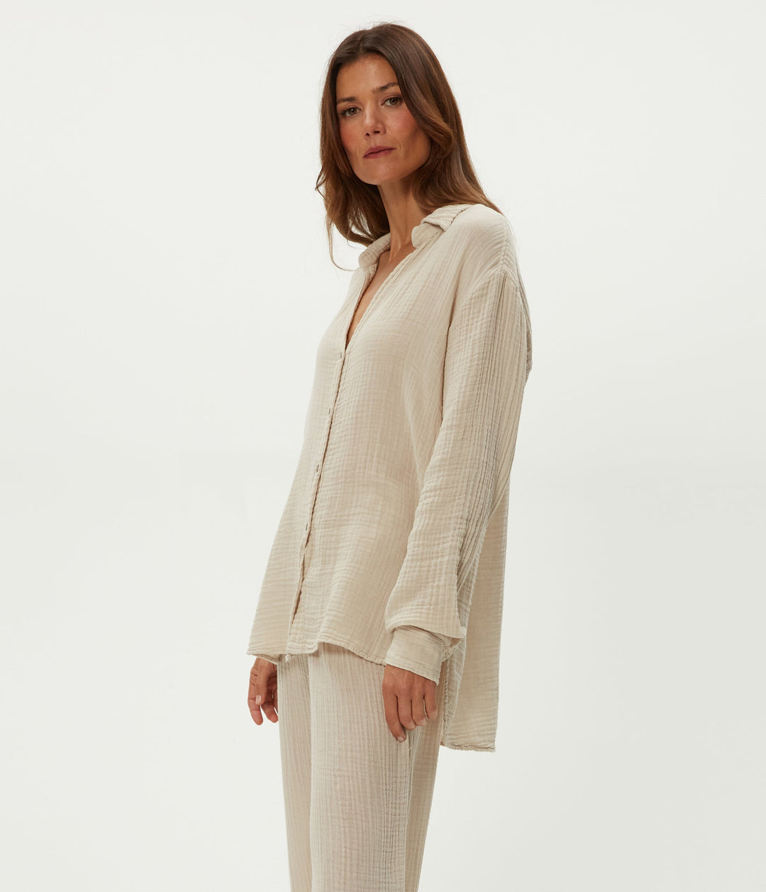 LEO GAUZE BUTTON DOWN SHIRT