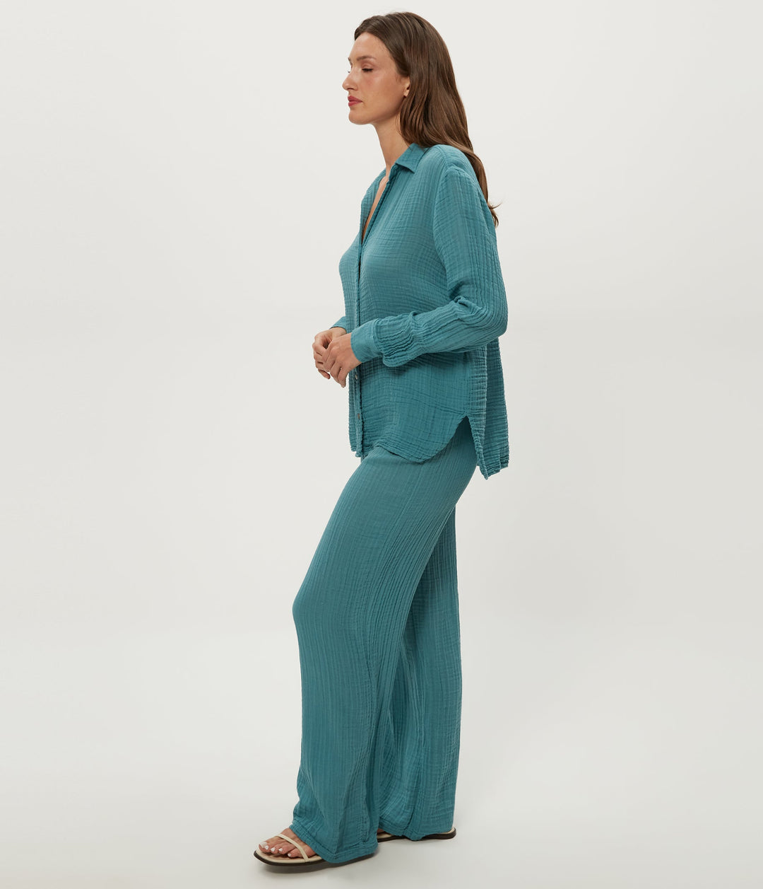 LEO GAUZE BUTTON DOWN SHIRT