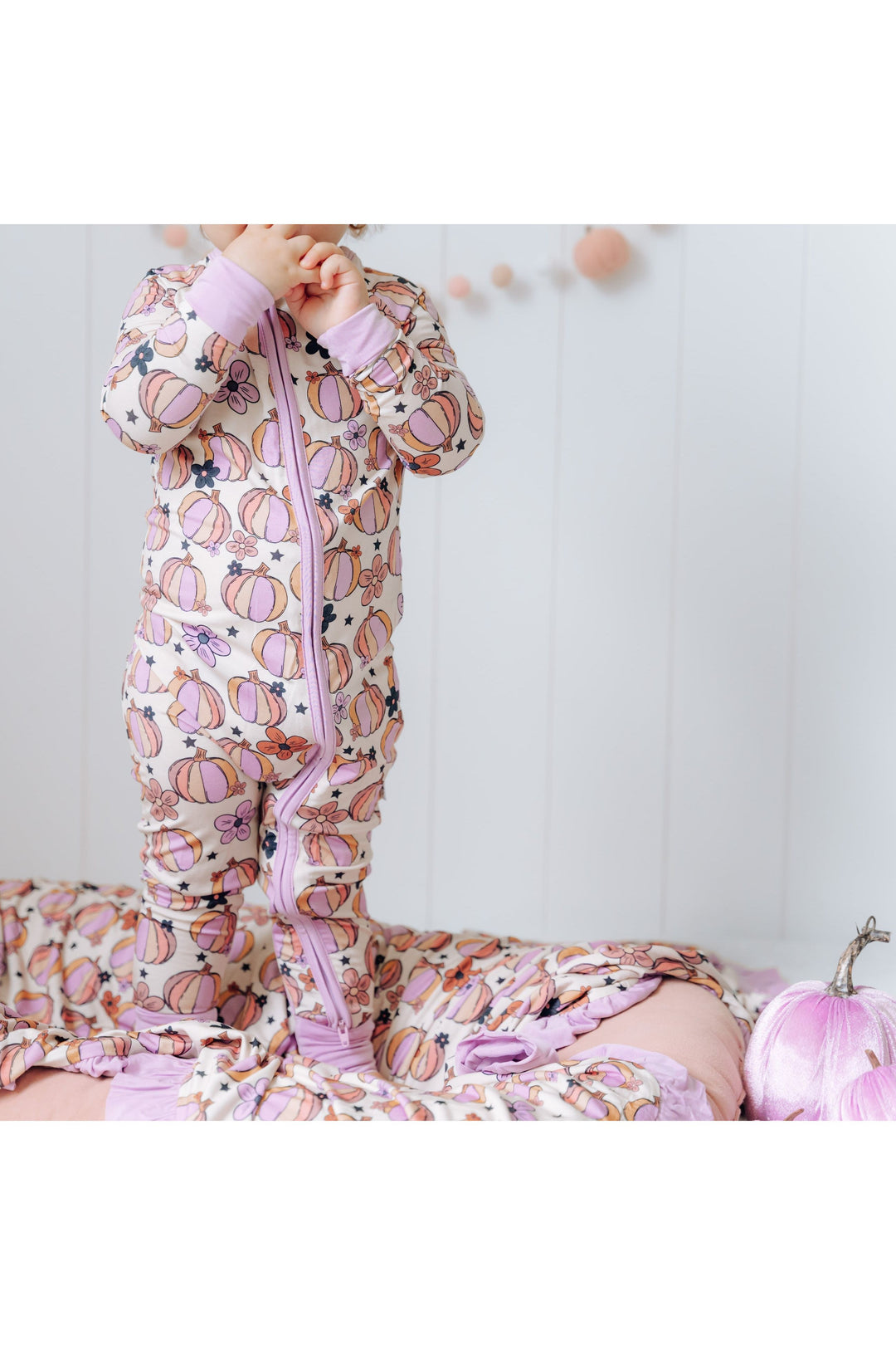 MIDNIGHT PUMPKIN DREAM ROMPER