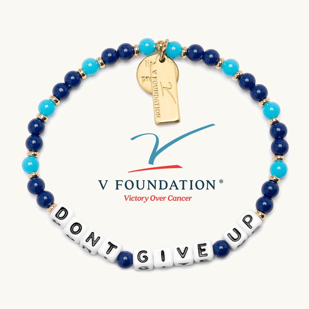 DON'T GIVE UP BEADED BRACELET