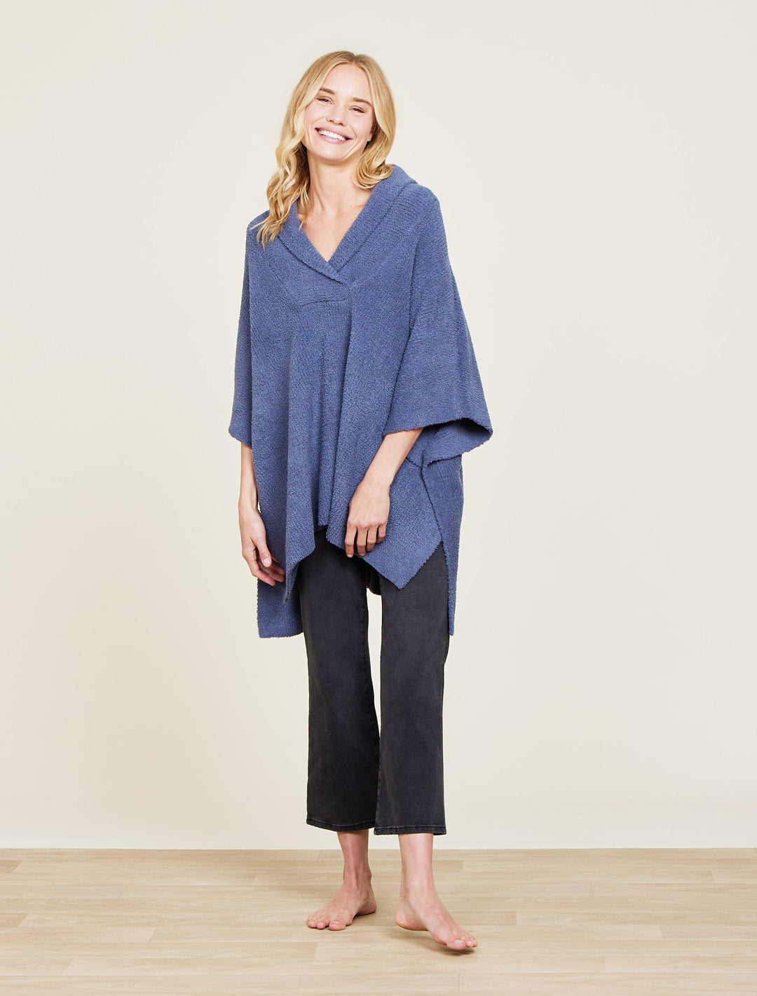 COZYCHIC SHAWL COLLAR PONCHO