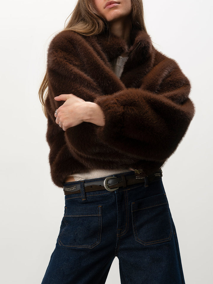 EVEREST FAUX FUR BOMBER