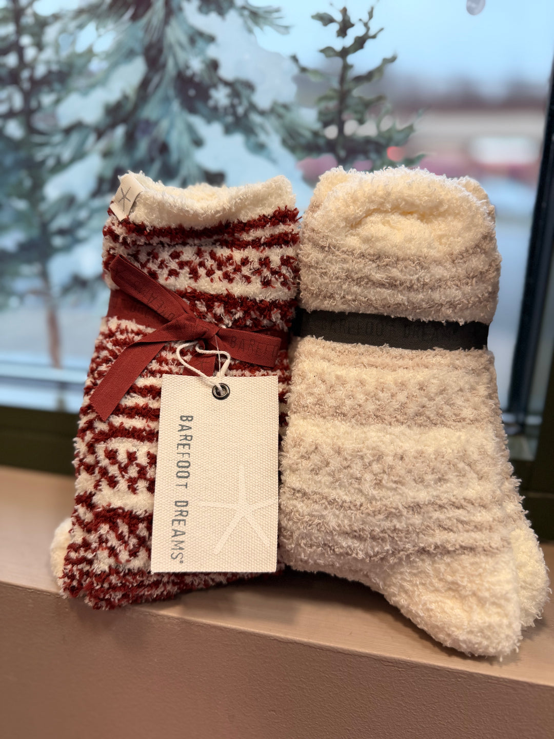 COZYCHIC CHECKERED STRIPE SOCK SET