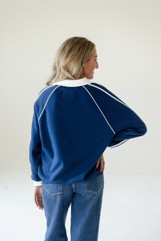 MOUNTAINEERS COLLARED FLEECE CREW