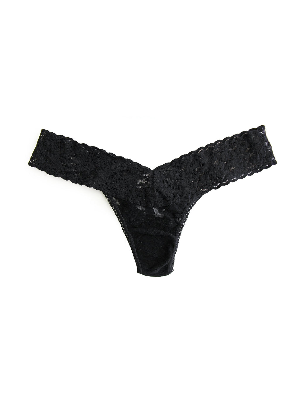 SIGNATURE LACE LOW RISE THONG