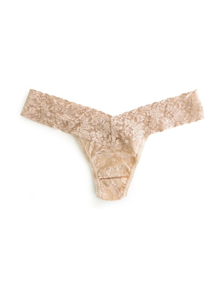 SIGNATURE LACE LOW RISE THONG