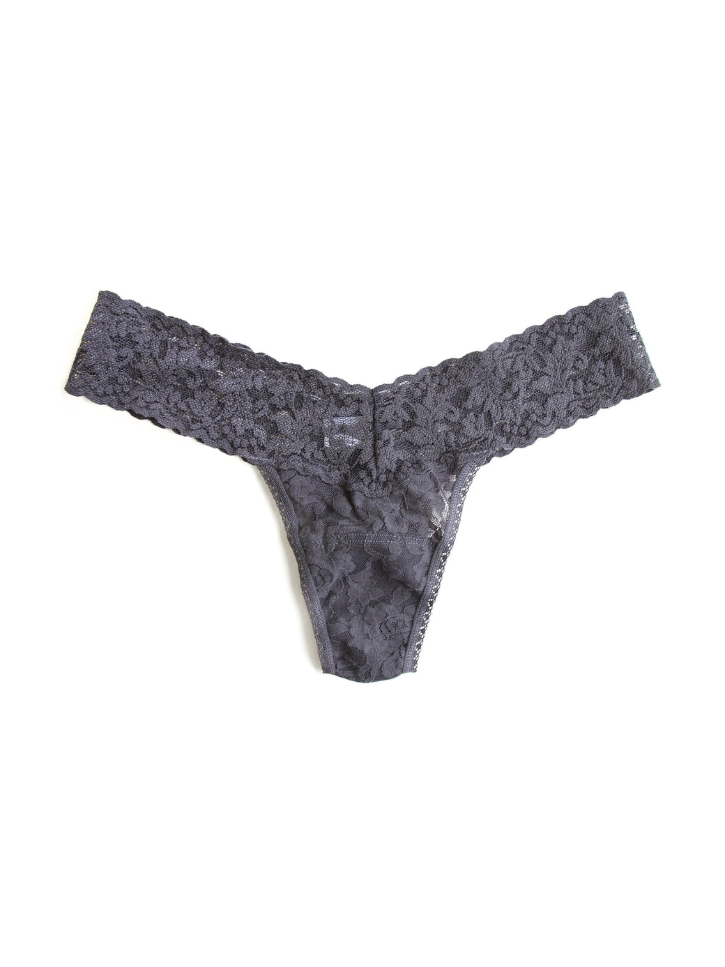 SIGNATURE LACE LOW RISE THONG